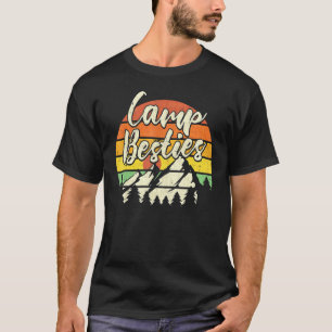 Camp Besties Outdoor Sunset Best Friend Matching C T-Shirt