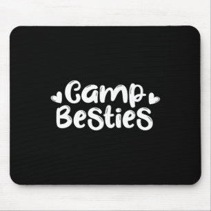 Camp Besties Shirt Cute Best Friend Summer Camper Mouse Pad