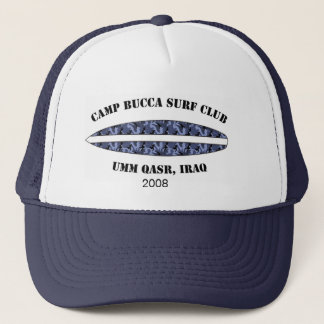 Camp Bucca Baseball cap - blue camo surf club logo