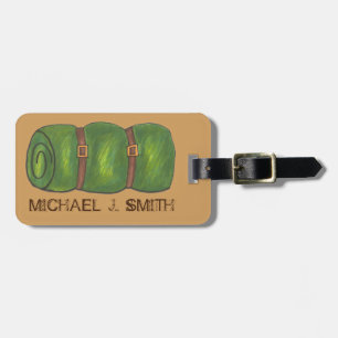 Camp Camping Sleeping Bag Roll Hiking Outdoors Luggage Tag