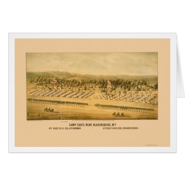 Camp Casey and Fort Lincoln near Bladensburg 1861 (Front Horizontal)