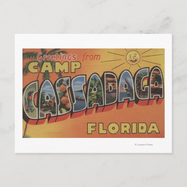 Camp Cassadaga, Florida - Large Letter Scenes Postcard (Front)