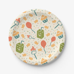 Camp Chaos 4th Birthday paper plates