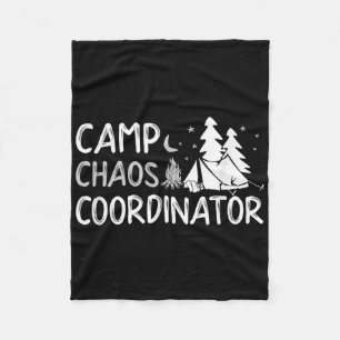 Camp Chaos Coordinator Summer Director Counsellor  Fleece Blanket