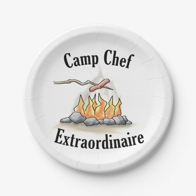 Camp Chef Extraordinaire Paper Plates (Front)
