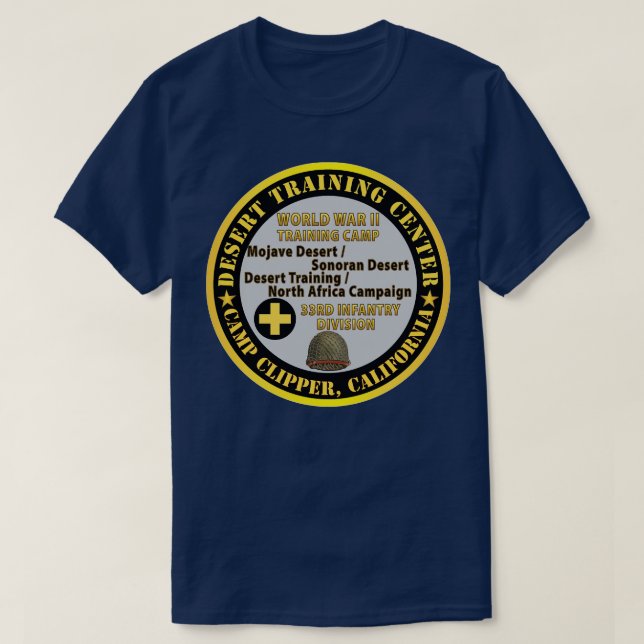 Camp Clipper California Desert Training Centre 33r T-Shirt (Design Front)