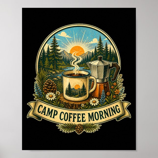 Camp coffee morning  poster (Front)