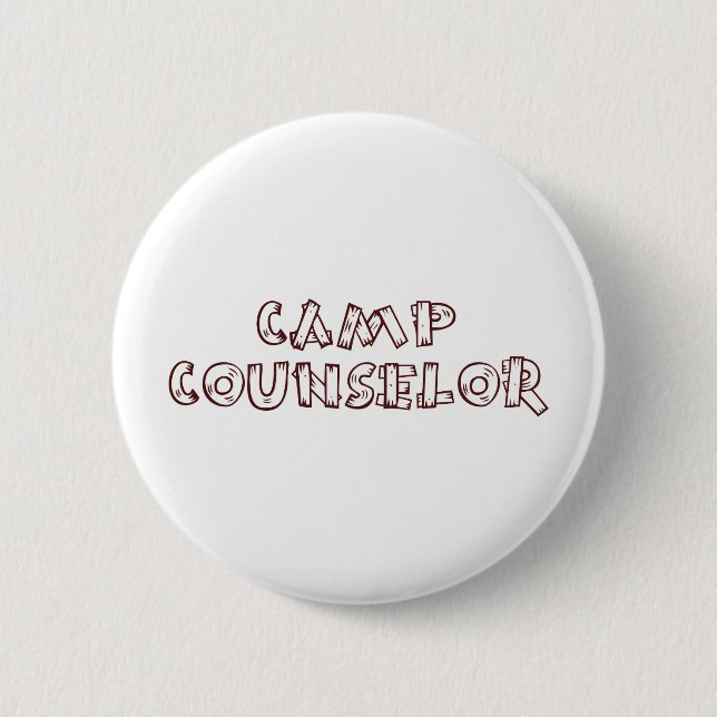 Camp Counsellor 6 Cm Round Badge (Front)