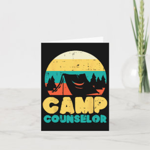 Camp Counsellor Camping Director Camper Men Women  Card