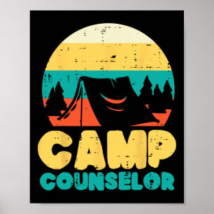 Camp Counsellor Camping Director Camper Men Women Poster