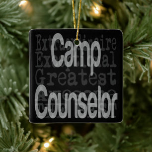 Camp Counsellor Extraordinaire Ceramic Ornament