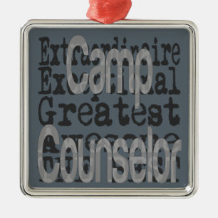 Camp Counsellor Extraordinaire Metal Ornament