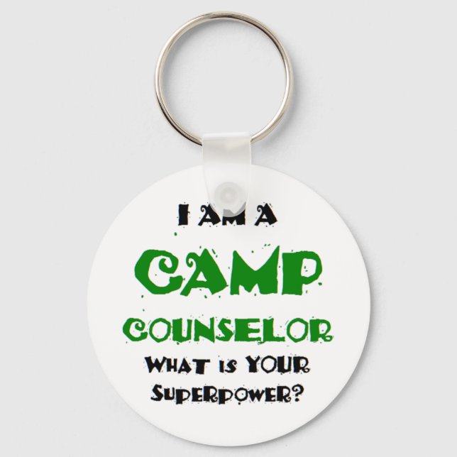 camp counsellor key ring (Front)