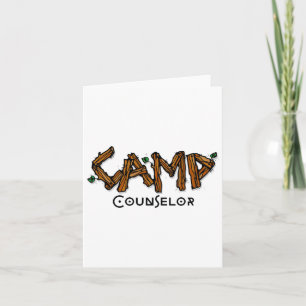 Camp Counsellor - Matching Staff Or Group Team Lea Card