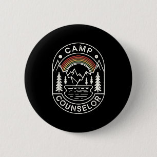 Camp Counsellor Shirt Camper Summer Camping Staff 6 Cm Round Badge