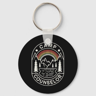 Camp Counsellor Shirt Camper Summer Camping Staff  Key Ring