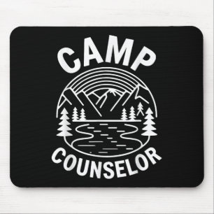 Camp Counsellor Shirt Camper Summer Camping Staff Mouse Pad