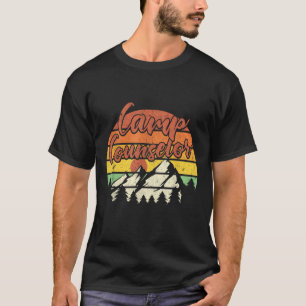 Camp Counsellor Staff Summer Outdoor Sunset Campin T-Shirt
