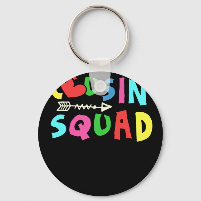 Camp Cousin 2022 Cousin Squad New Cousin Crew Key Ring (Front)