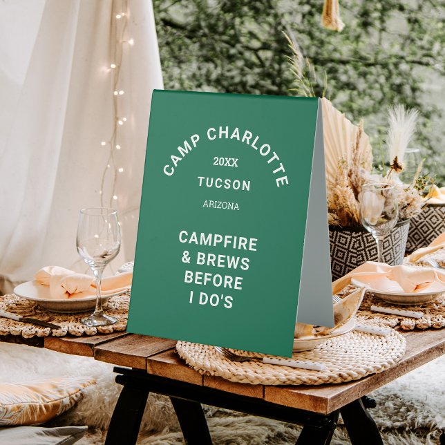 Camp Crest Forest Green Camping Theme Bachelorette (Creator Uploaded)