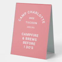 Camp Crest Pink Camping Theme Bachelorette