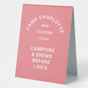 Camp Crest Pink Camping Theme Bachelorette