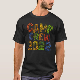 Camp Crew Leopard Print Summer Staff Counsellor Te T-Shirt