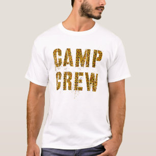 CAMP CREW Leopard Print Summer Staff Counsellor Te T-Shirt