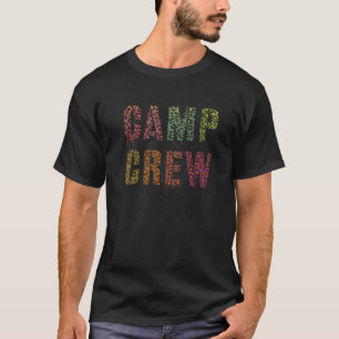 CAMP CREW Leopard Print Summer Staff Counsellor Te T-Shirt