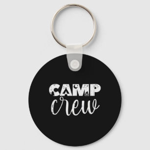 Camp Crew Tents Camping Friends Family Men Women K Key Ring