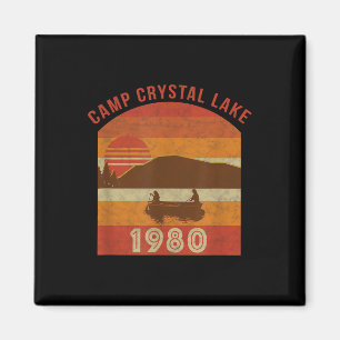 Camp Crystal Lake 1980 Vintage Halloween Gifts Of Magnet
