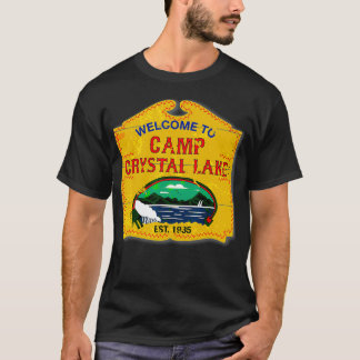 Camp Crystal Lake Halloween Funny Camping Graphic  T-Shirt
