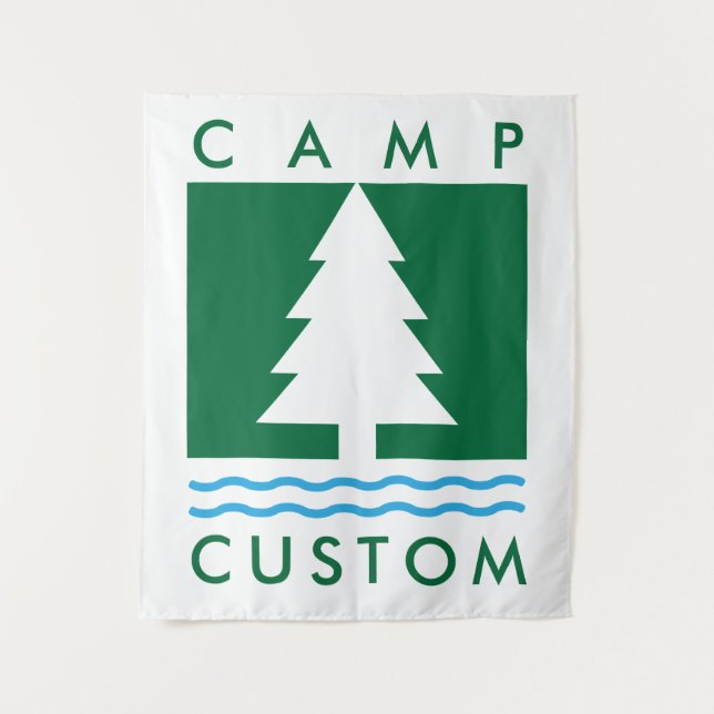 Camp Custom Bachelorette Bach Weekend Tapestry (Front)