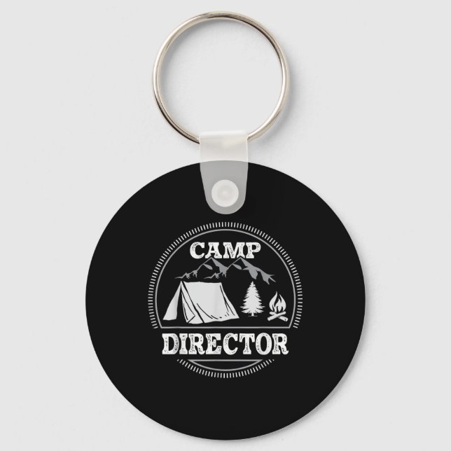 Camp Director Appreciation Camping  Key Ring (Front)