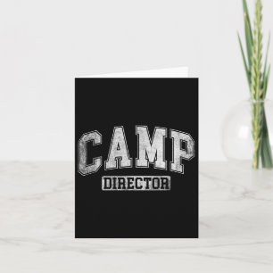 Camp Director Counsellor Funny Camping Design For Card