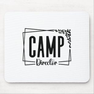 Camp Director Counsellor Funny Camping Design For  Mouse Pad