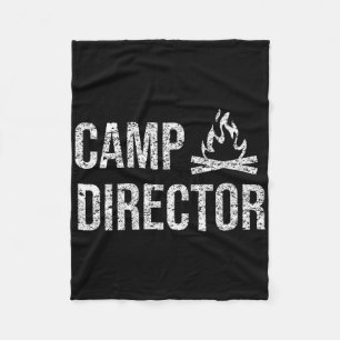 Camp Director Shirt - Camping Camper Design Gift Fleece Blanket