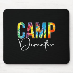 Camp Director Tie Dye Appreciation Day Hello Back  Mouse Pad