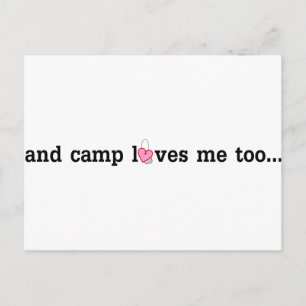 Camp does love you too.... postcard