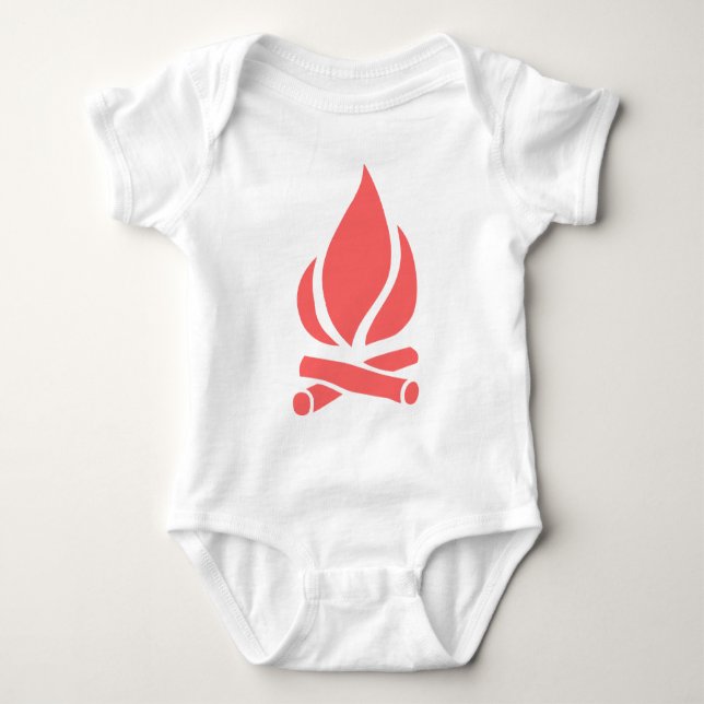 Camp Fire Baby Bodysuit (Front)