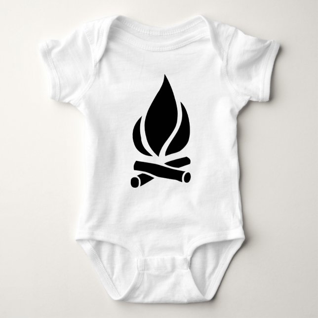 Camp Fire Baby Bodysuit (Front)