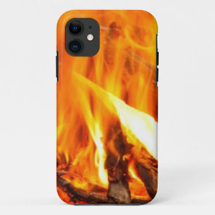 Camp Fire Hot With Wood iPhone 11 Case