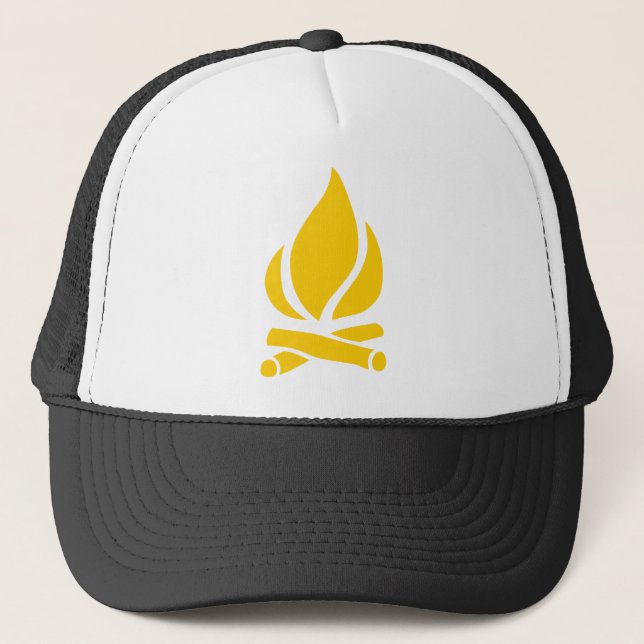 Camp Fire Trucker Hat (Front)