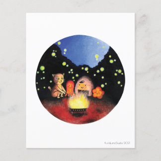 Camp fire with good friends