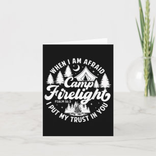 Camp Firelight Vacation Bible School Christian Sum Card