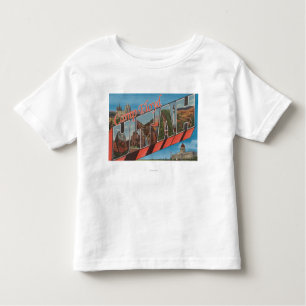 Camp Floyd, Utah - Large Letter Scenes Toddler T-Shirt