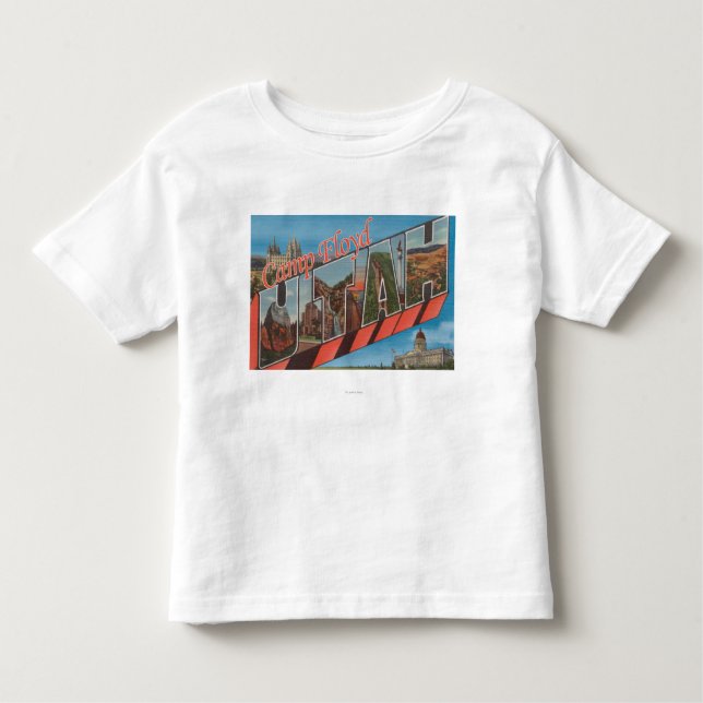 Camp Floyd, Utah - Large Letter Scenes Toddler T-Shirt (Front)