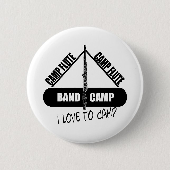 Camp Flute 6 Cm Round Badge (Front)