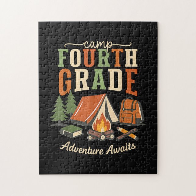 Camp Fourth Grade Adventure Awaits 4th Grade Jigsaw Puzzle (Vertical)