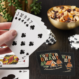 Camp Fourth Grade Adventure Awaits 4th Grade Playing Cards